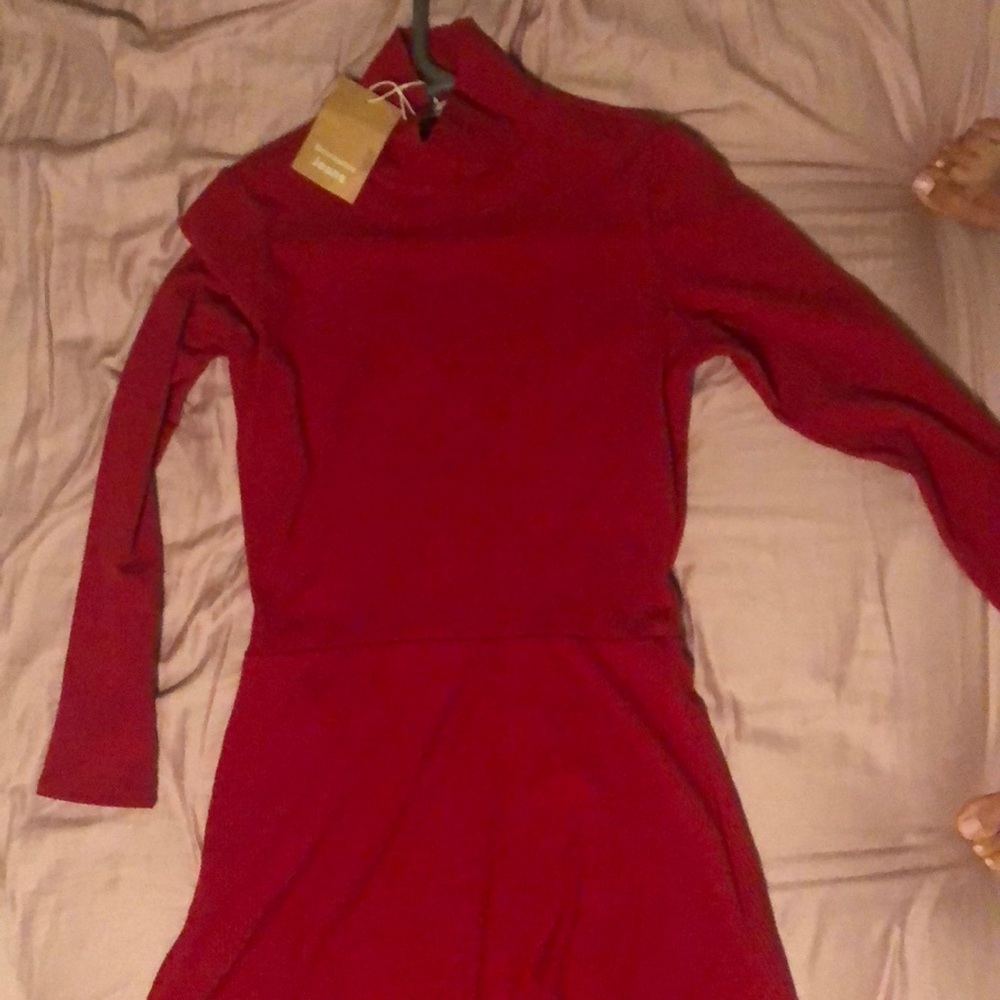 NEW Reformation Maya Mini Ribbed Dress
